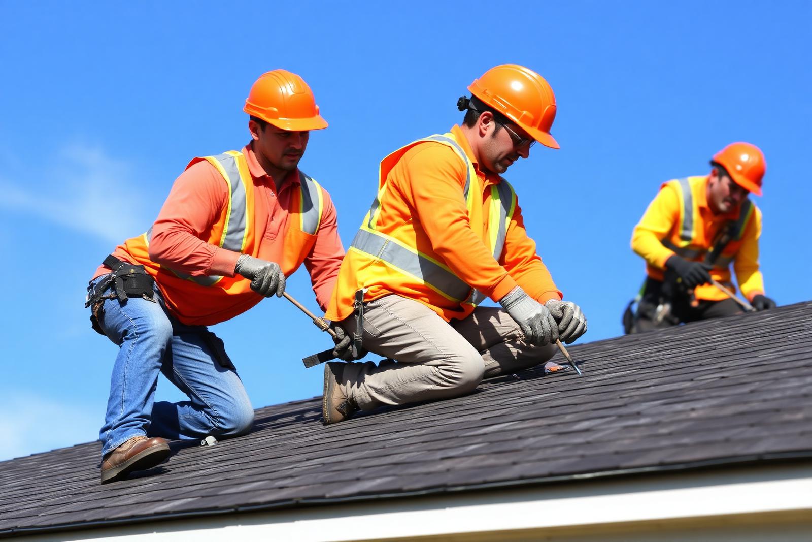 Summit Roofing crew at work
